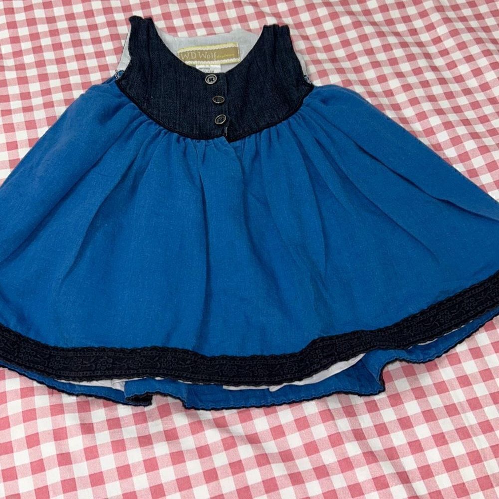 Well dressed wolf blue sandy dress size 18m